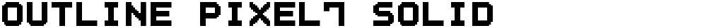 Outline Pixel7 Solid