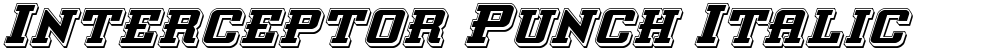 Interceptor Punch Italic