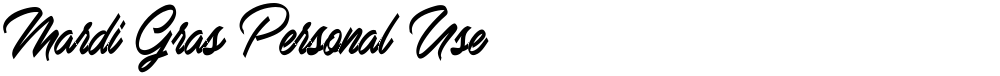 Mardi Gras Personal Use