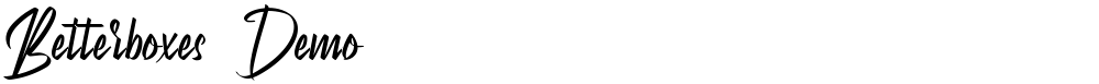 Betterboxes Demo
