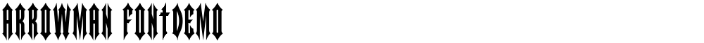 ARROWMAN FONTDEMO
