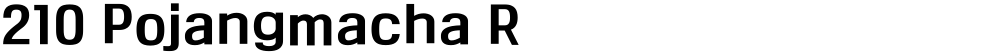 210 Pojangmacha R