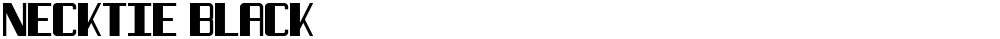 Necktie Black