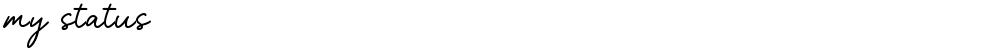 my status