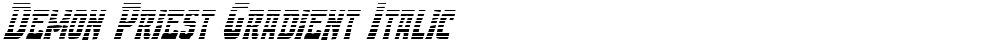 Demon Priest Gradient Italic