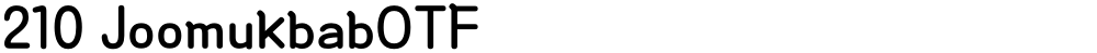210 JoomukbabOTF