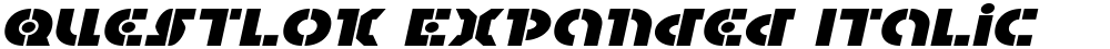 Questlok Expanded Italic