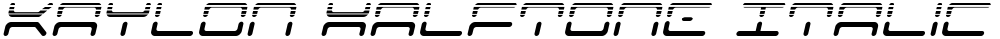 Kaylon Halftone Italic