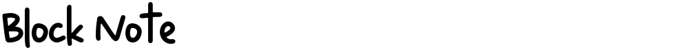 Block Note