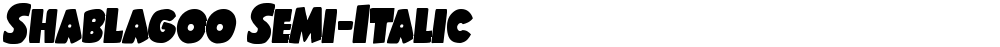 Shablagoo Semi-Italic