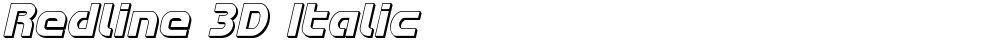 Redline 3D Italic