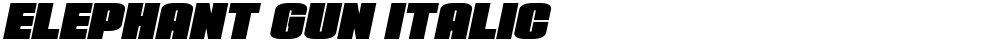 Elephant Gun Italic