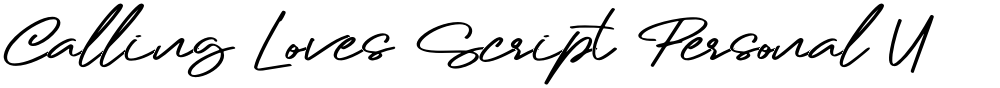 Calling Loves Script Personal U