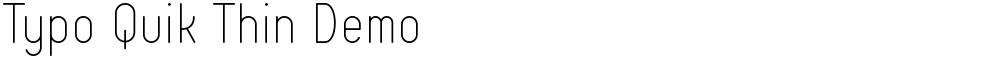 Typo Quik Thin Demo