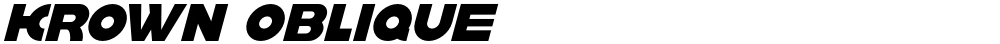 krown oblique