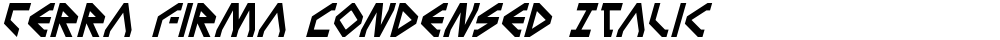 Terra Firma Condensed Italic
