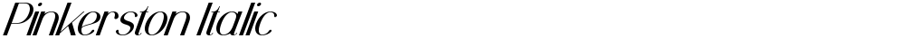 Pinkerston Italic