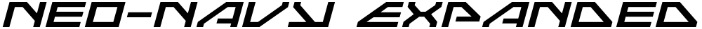 Neo-Navy Expanded Italic