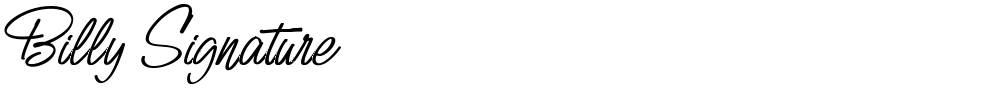 Billy Signature
