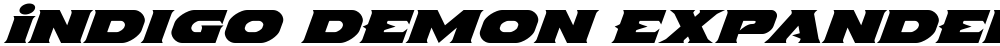 Indigo Demon Expanded Italic