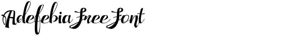 Adefebia Free Font
