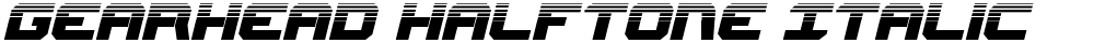 Gearhead Halftone Italic
