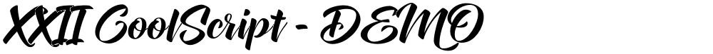 XXII CoolScript - DEMO