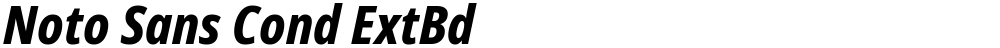 Noto Sans Cond ExtBd