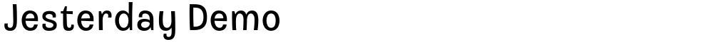 Jesterday Demo