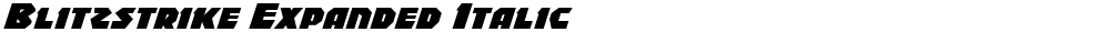 Blitzstrike Expanded Italic