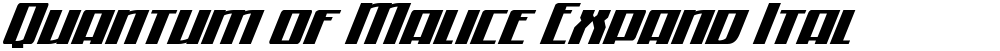 Quantum of Malice Expand Ital