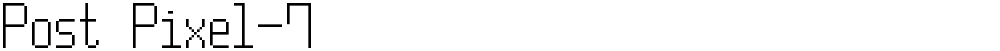 Post Pixel-7