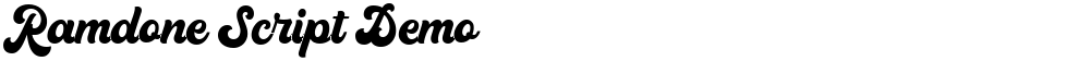 Ramdone Script Demo