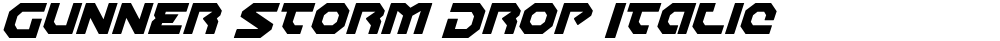 Gunner Storm Drop Italic