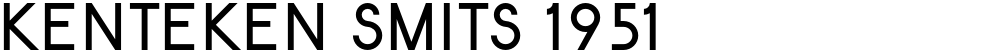 Kenteken Smits 1951
