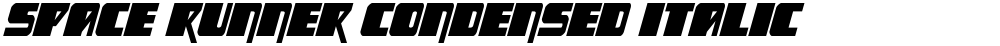 Space Runner Condensed Italic