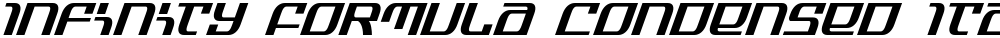Infinity Formula Condensed Italic