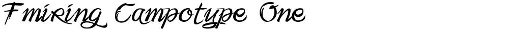 Fmiring Campotype One
