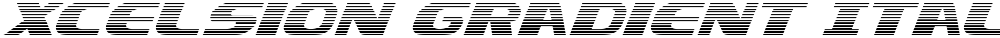 Xcelsion Gradient Italic