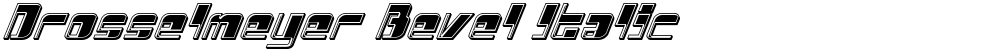 Drosselmeyer Bevel Italic