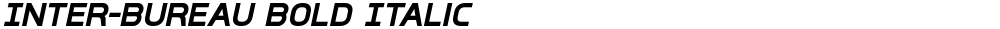 Inter-Bureau Bold Italic