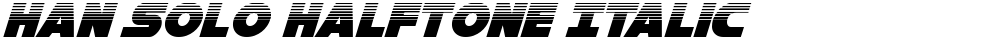 Han Solo Halftone Italic