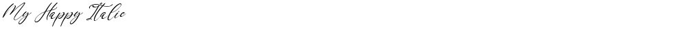 My Happy Italic