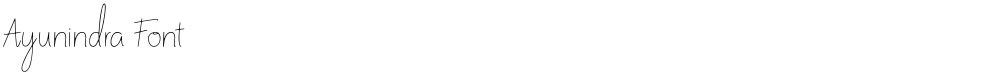 Ayunindra Font