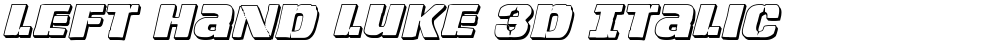 Left Hand Luke 3D Italic