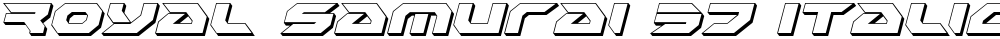 Royal Samurai 3D Italic