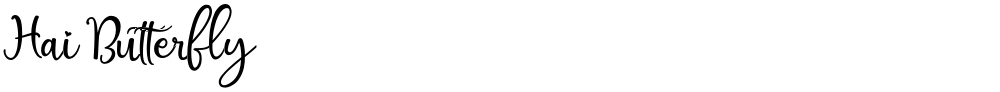Hai Butterfly