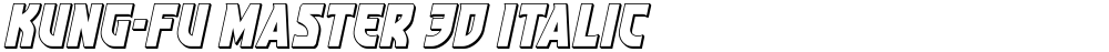 Kung-Fu Master 3D Italic