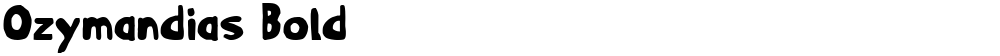 Ozymandias Bold