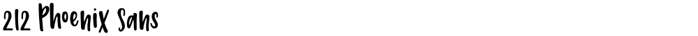 212 Phoenix Sans